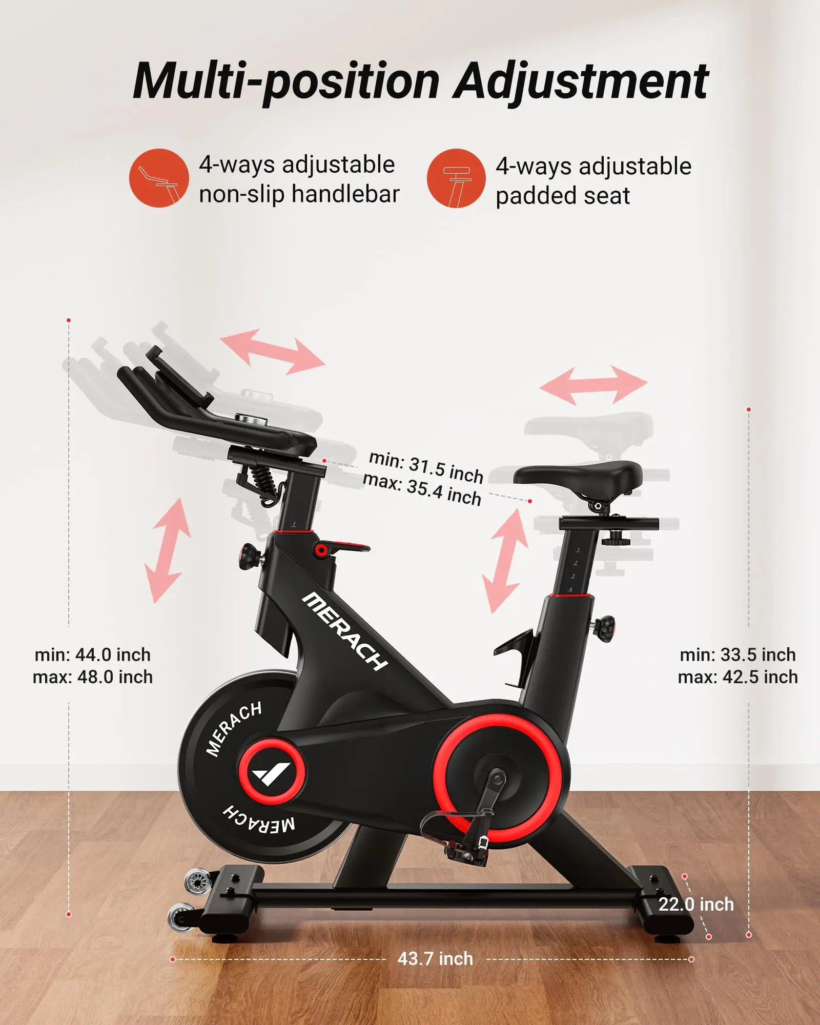 MERACH Exercise Bike with Bluetooth