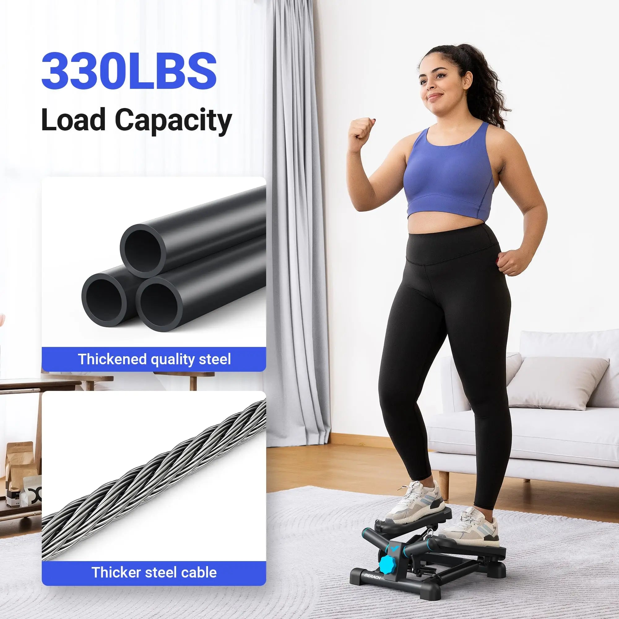 MERACH Mini Stepper and Resistance Bands