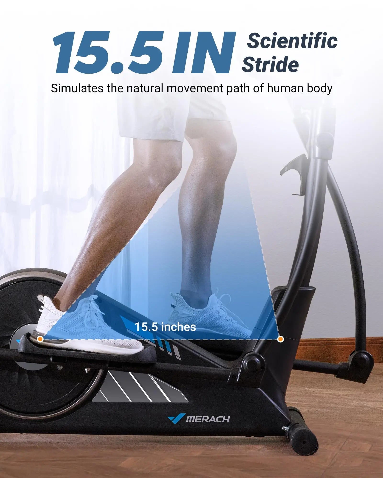 MERACH Hyper-Quiet Elliptical Machine