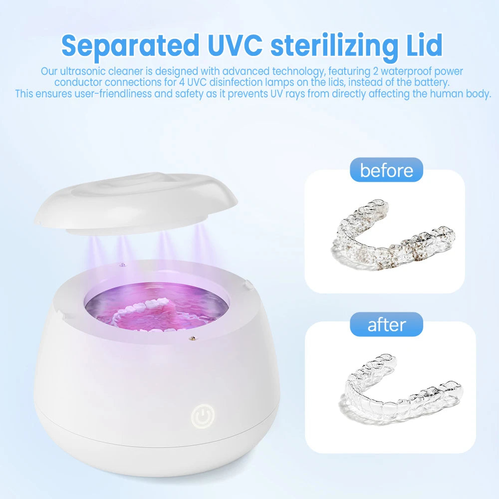 KUNPHY Ultrasonic UV Dental Aligner and Jewelry Cleaner