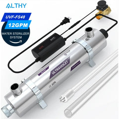 ALTHY Whole House UV Ultraviolet Water Sterilizer System Filter Purifier + Smart Flow Control