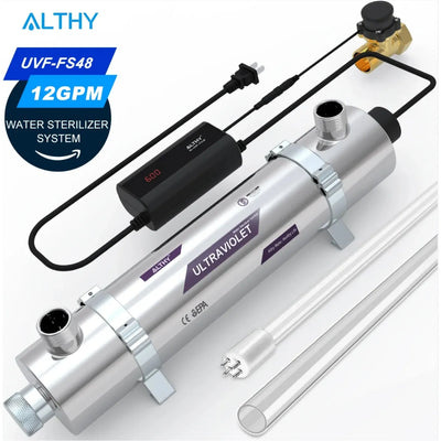 ALTHY Whole House UV Ultraviolet Water Sterilizer System Filter Purifier + Smart Flow Control