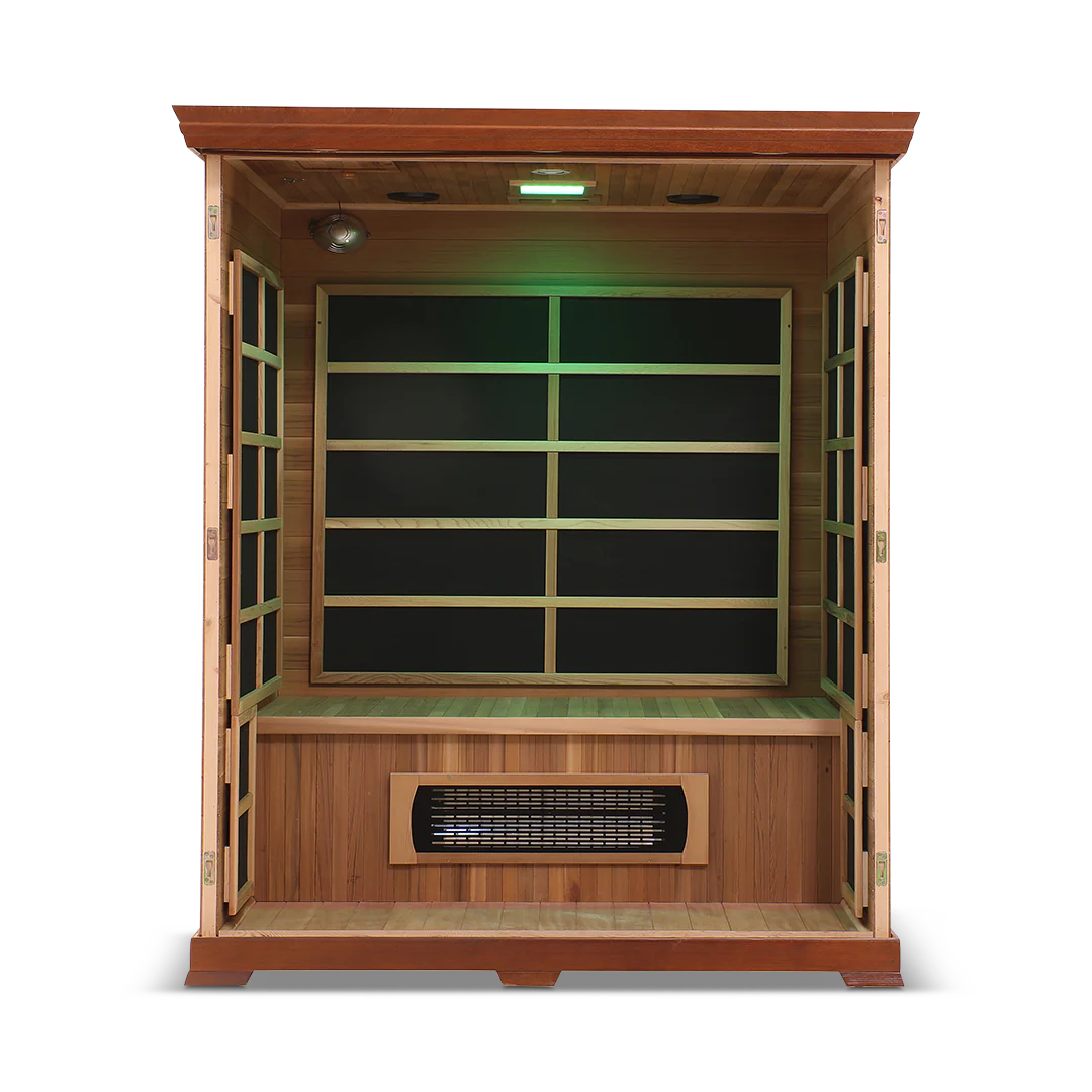 Health Smart 3 Person Full Spectrum Infrared Sauna (Cedar)