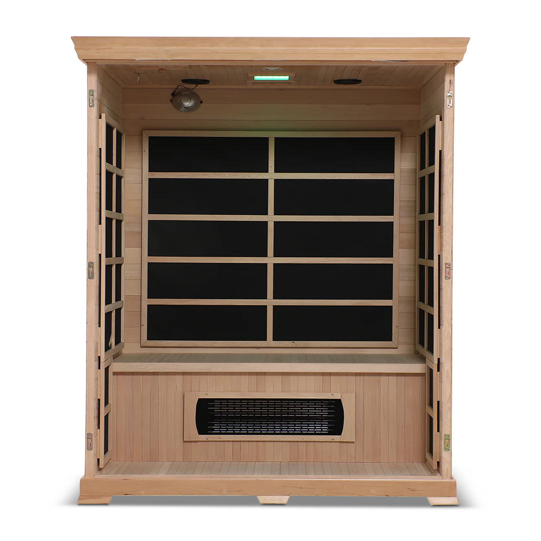 Health Smart 3 Person Full Spectrum Infrared Sauna (Hemlock)