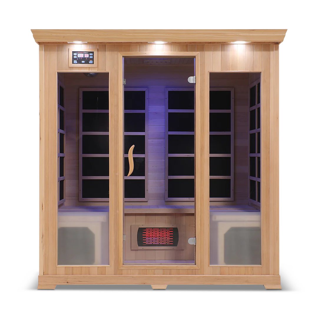 Health Smart 4 Person Full Spectrum Infrared Sauna (Hemlock)