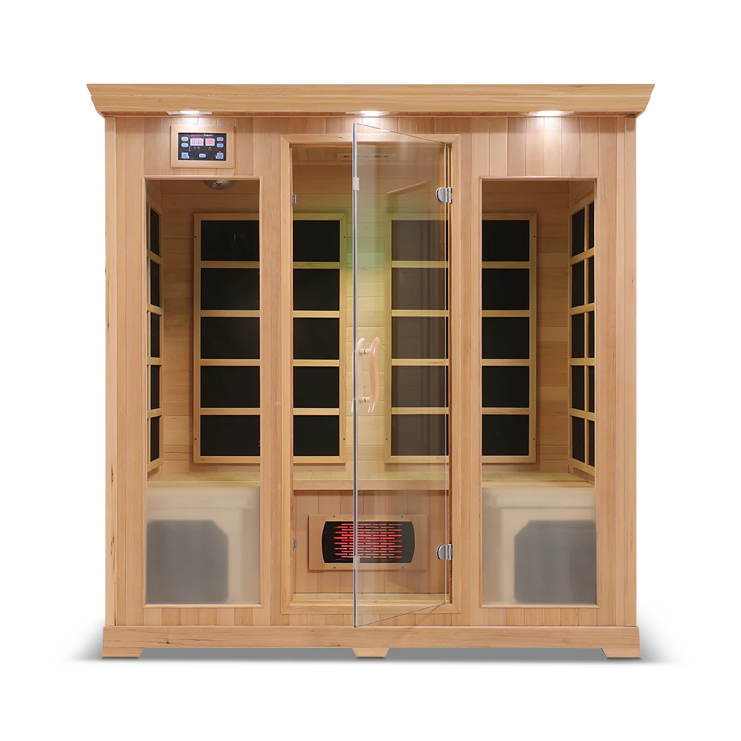 Health Smart 4 Person Full Spectrum Infrared Sauna (Hemlock)