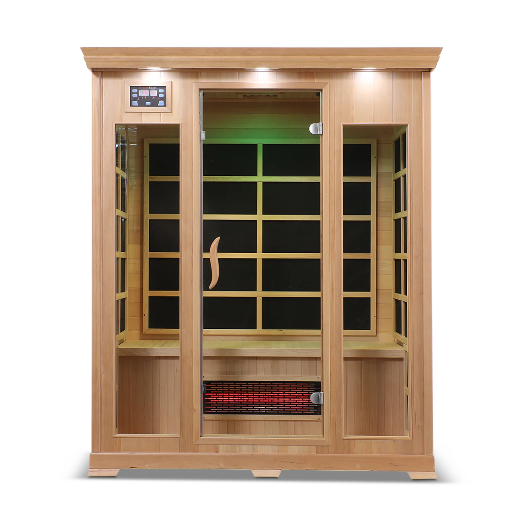 Health Smart 3 Person Full Spectrum Infrared Sauna (Hemlock)