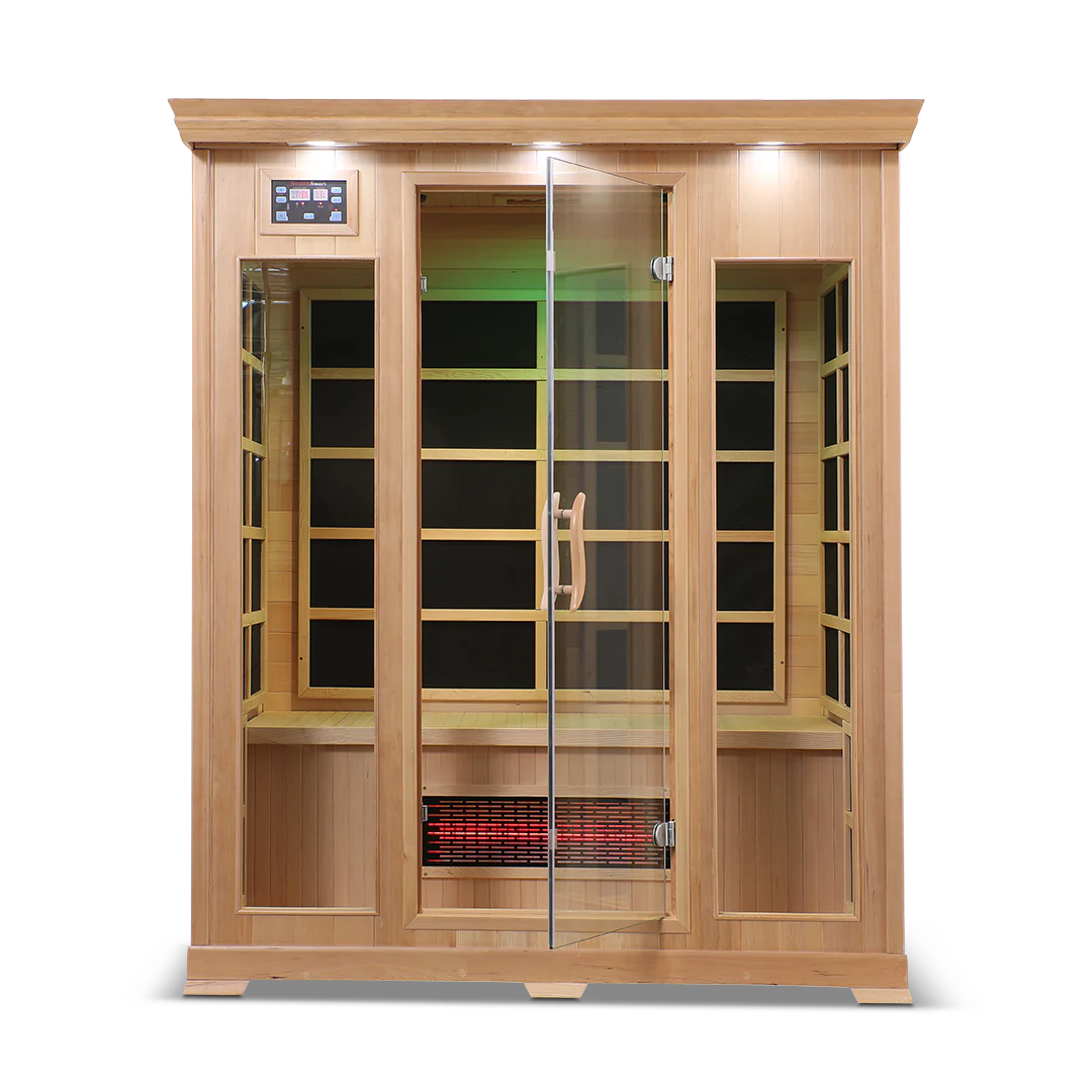 Health Smart 3 Person Full Spectrum Infrared Sauna (Hemlock)
