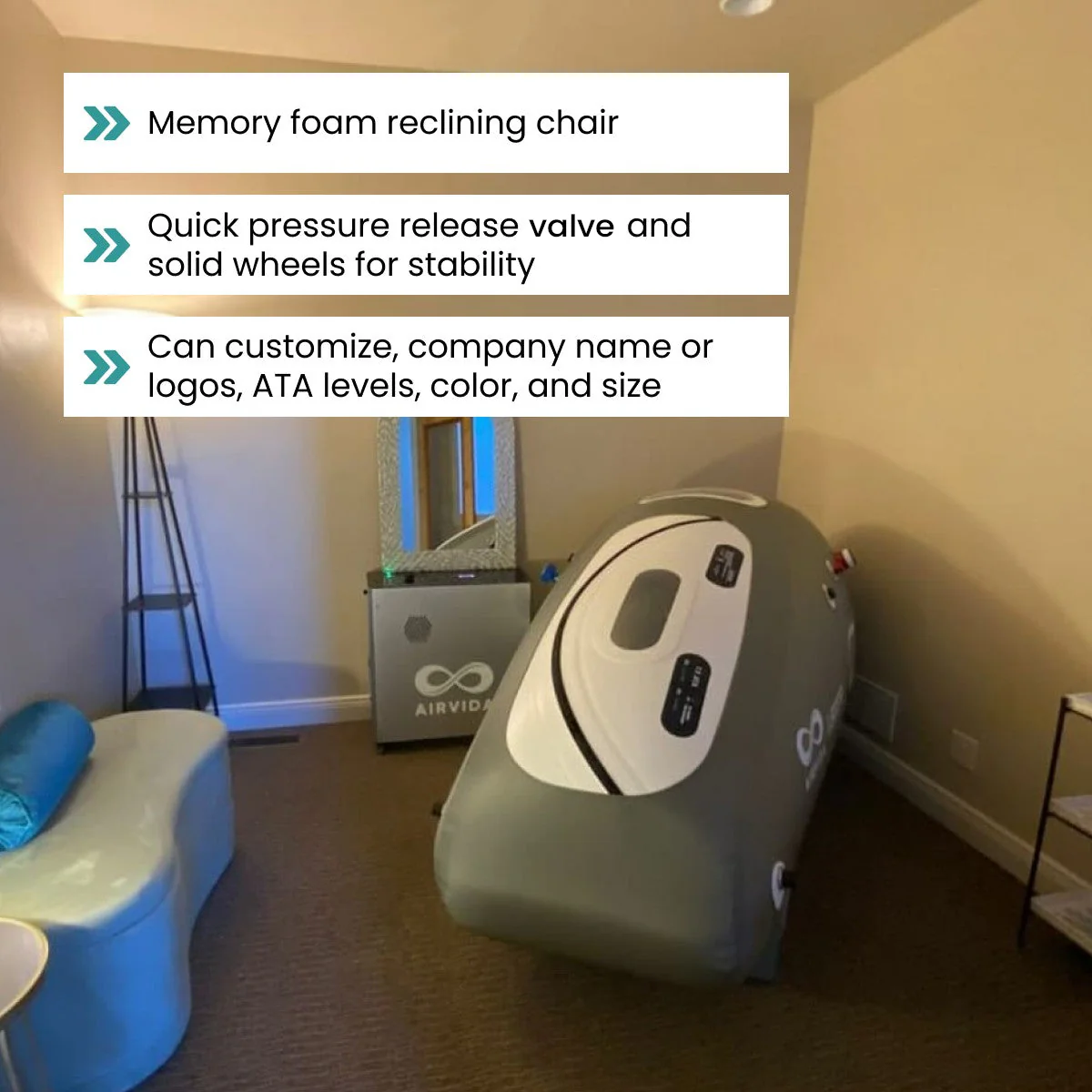 Airvida Pro90 Portable Sitting Hyperbaric Chamber