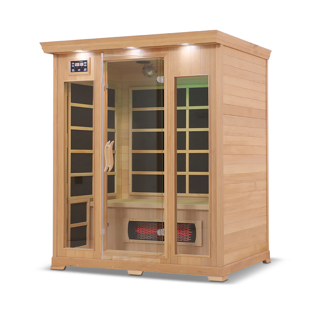 Health Smart 3 Person Full Spectrum Infrared Sauna (Hemlock)