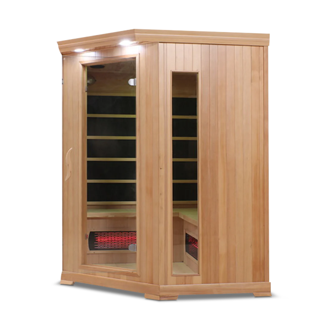 Health Smart 4 Person Full Spectrum Corner Infrared Sauna (Hemlock)