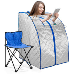 Durasage Infrared Heated Personal Sauna with Air Ionizer Generator, 5+ Temperature Levels & up to 30 minutes