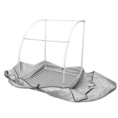 Durasage Oversized Portable Steam Sauna for Weight Loss, Detox & Relaxation at Home, Chair Included - Silver
