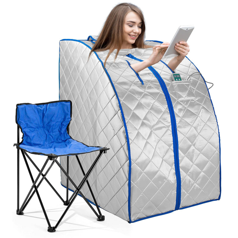 Durasage Infrared Heated Personal Sauna with Air Ionizer Generator, 5+ Temperature Levels & up to 30 minutes