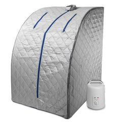 Durasage Lightweight Personal Steam Sauna for Weight Loss, Detox & Relaxation, 60 Minute Timer - Blue