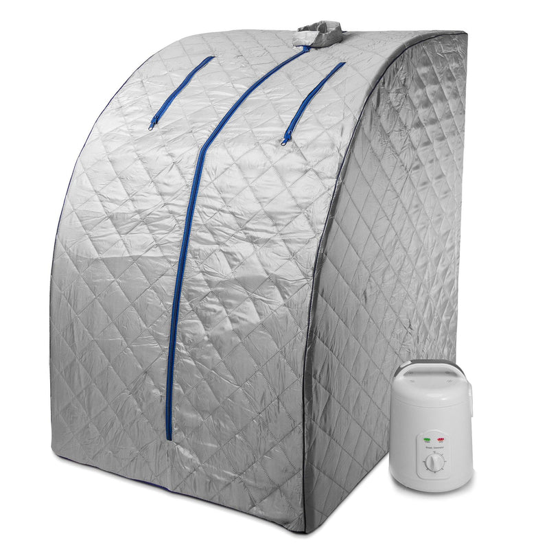 Durasage Lightweight Personal Steam Sauna for Weight Loss, Detox & Relaxation, 60 Minute Timer - Blue