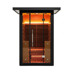 Thermora Lugano 2-Person Outdoor Full-Spectrum Infrared Sauna With Aluminum Alloy Exterior & WiFi (SAK14973)