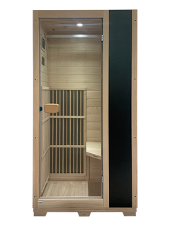 Blisspod | Vienna | Far Infrared Sauna | Canadian Hemlock Very Low EMF | 72.8"H x 35.4"W x 25.6"D | 1 Person