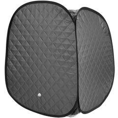 Durasage Personal Foldable Steam Sauna for Weight Loss, Detox, Relaxation at Home, 60 Minute Timer, 800 Watt Steam Generator, Chair Included (Gray)