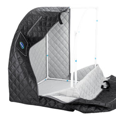 Durasage Personal Steam Sauna for Weight Loss, Detox & Relaxation at Home, Chair Included - (Black)
