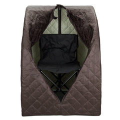 Durasage Personal Steam Sauna for Weight Loss, Detox & Relaxation at Home, Chair Included - Black Coffee