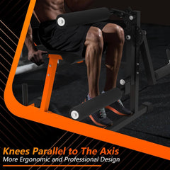 Rovix 550LBS Adjustable Lower Body Leg Extension And Curl Machine (SAK16390)