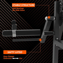 Rovix 550LBS Adjustable Lower Body Leg Extension And Curl Machine (SAK16390)