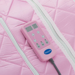 Durasage Large Portable Low EMF Negative Ion Indoor Sauna with Chair and Heated Footpad Included - Light Pink
