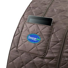 Durasage Personal Steam Sauna for Weight Loss, Detox & Relaxation at Home, Chair Included - Black Coffee