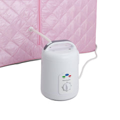 Durasage Oversized Portable Steam Sauna for Weight Loss, Detox & Relaxation at Home, Chair Included - Pink