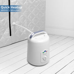 Durasage Oversized Portable Steam Sauna for Weight Loss, Detox & Relaxation at Home, Chair Included - Silver
