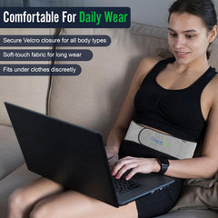 Durasage Cordless Heating Pad for Back Pain Relief – Portable Infrared Waist Belt with 3 Adjustable Heat Settings, Wearable Wrap for Lower Back - Comfort & Lightweight