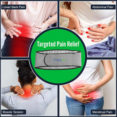 Durasage Cordless Heating Pad for Back Pain Relief – Portable Infrared Waist Belt with 3 Adjustable Heat Settings, Wearable Wrap for Lower Back - Comfort & Lightweight