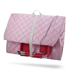 Durasage Large Portable Low EMF Negative Ion Indoor Sauna with Chair and Heated Footpad Included - Light Pink