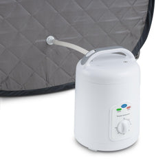 Durasage Personal Foldable Steam Sauna for Weight Loss, Detox, Relaxation at Home, 60 Minute Timer, 800 Watt Steam Generator, Chair Included (Gray)