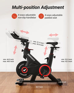 MERACH Exercise Bike with Bluetooth