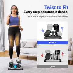 MERACH Mini Stepper and Resistance Bands