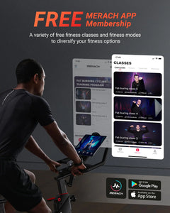 MERACH Exercise Bike with Bluetooth