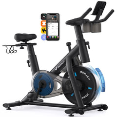 MERACH Magnetic Stationary Bike with Fitness Courses