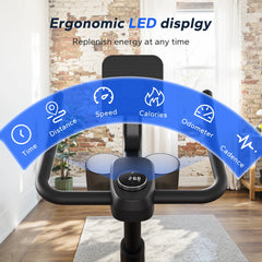 MERACH Magnetic Stationary Bike with Fitness Courses