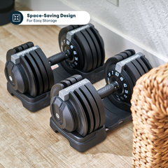 Echelon Adjustable Dumbbells with Stand