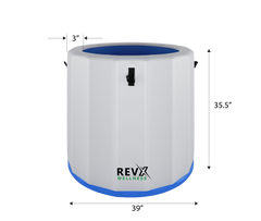 RevX Inflatable Barrel with Inflatable Steps