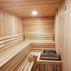 Custom Indoor Sauna Room - 4' x 4' x 8' - Finnish Sauna Builders