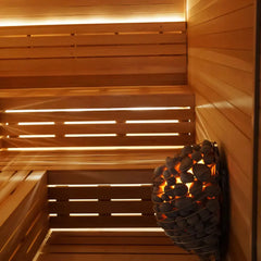 Custom Indoor Sauna Room - 6' x 8' x 8' - Finnish Sauna Builders