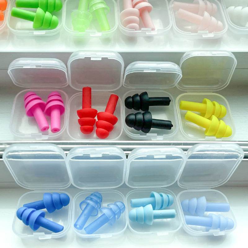 Three Flange Silicone Earplugs