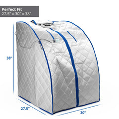 Durasage Infrared Heated Personal Sauna with Air Ionizer Generator, 5+ Temperature Levels & up to 30 minutes