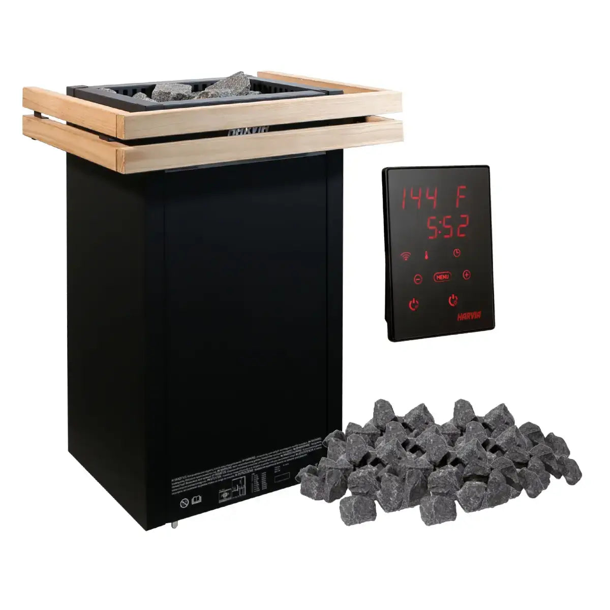 Harvia Virta 8KW Ultimate Sauna Heater with WiFi Digital Control, Sauna Stones and Heater Guard