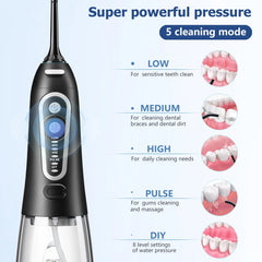USB Rechargeable Water Flosser With 300ML Water Tank