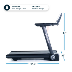 Echelon Stride-6 S™ 2026 Auto-Fold Smart Treadmill w. 10″ HD Touchscreen