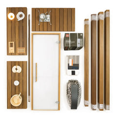 Custom Indoor Sauna Room - 4' x 4' x 8' - Finnish Sauna Builders